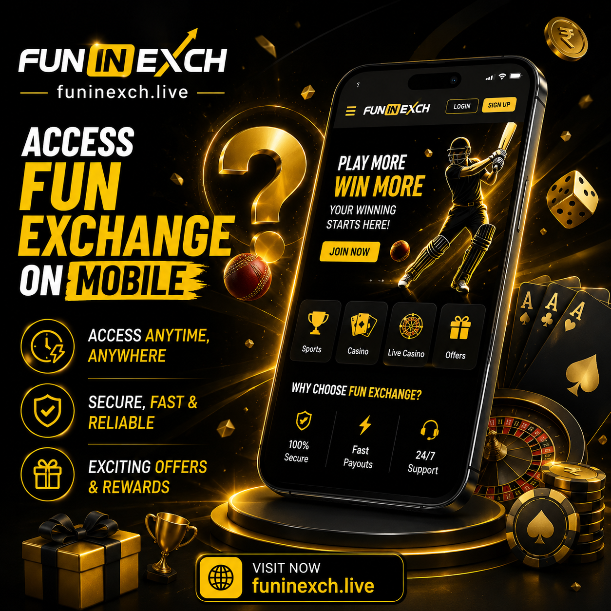 Access Fun Exchange on Mobile