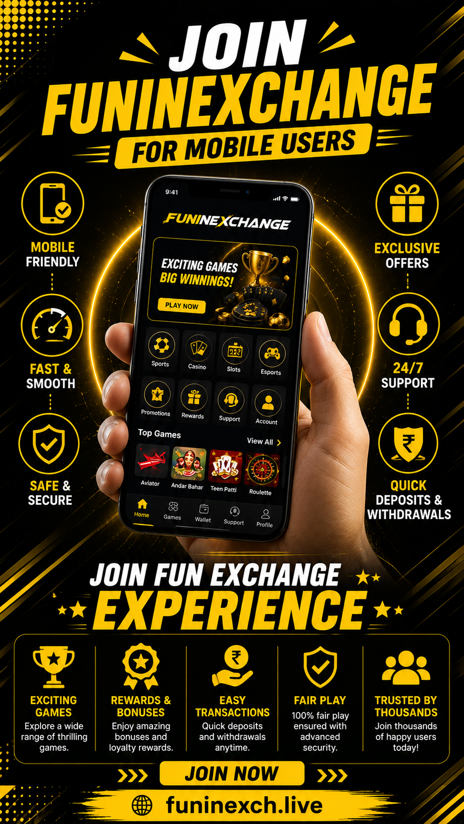 Join Funinexchange for mobile user